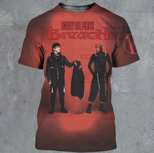 Discover Twenty One Pilot Breach Album Cover 3D All Over Print Shirt
