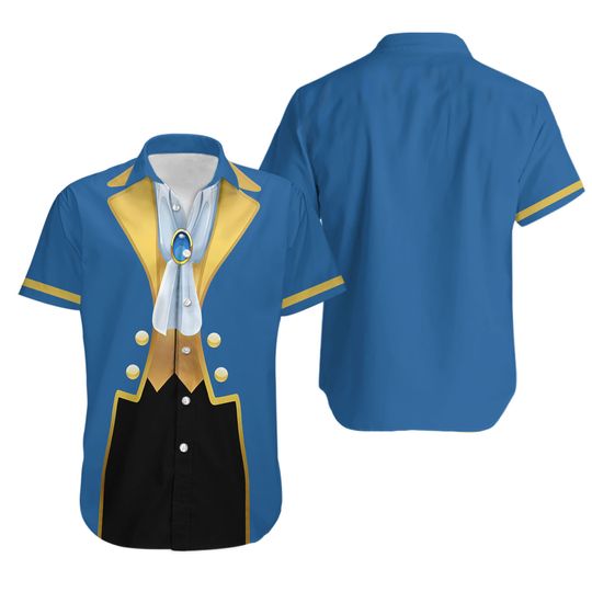 The Beast Button Shirt Shorts, Beauty And The Beast Prince Costume Outfit, Fairy Tale Couple Matching Set, Halloween Disney Shirt Men