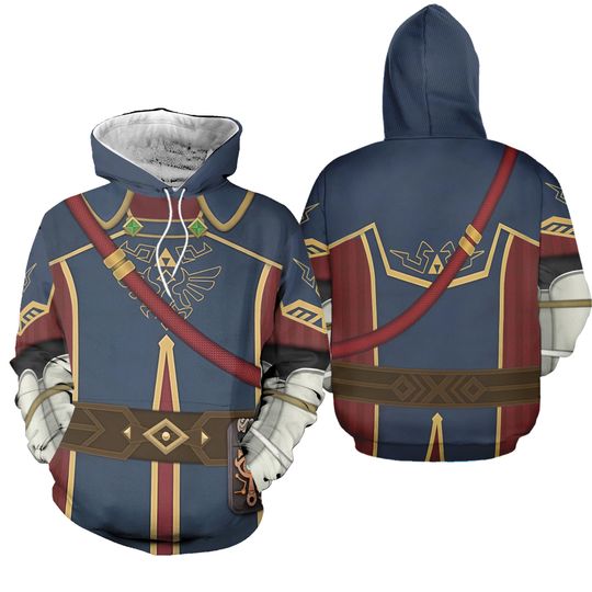 The Legend Of Zelda Royal Guard Costume Cosplay 3D Hoodie, Zelda Jogger Pants, Link Zelda Shirt, Nintendo Shirt, Sports Pants