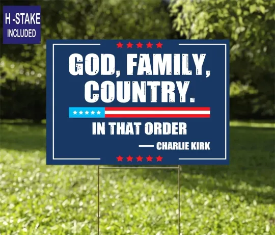 Discover Justice for Charlie Yard Sign, A True Patriot Charlie Kirk Sign, Charlie Kirk