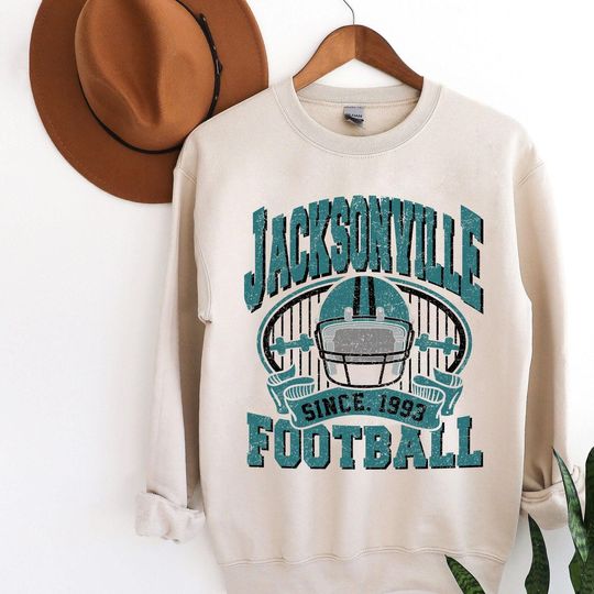 Vintage Jacksonville Sweatshirt, Gift For Football Fan, Game Day Sweatshirt