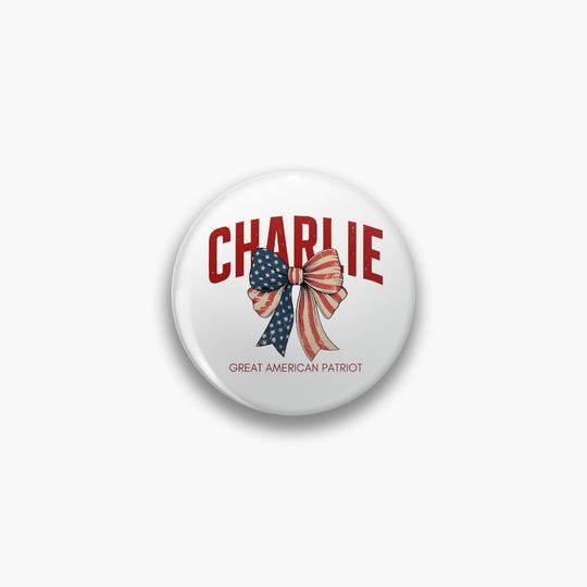 Pray for Charlie Kirk Pin