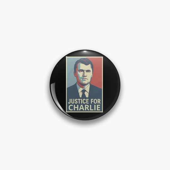 Justice For Charlie Kirk Memorial Pin