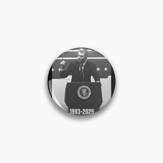 Justice for Charlie Kirk, Republican Conservative Political Pin