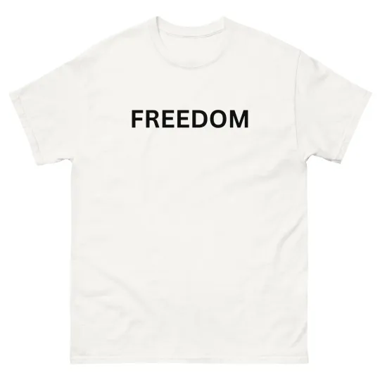 White Freedom Shirt Charlie Kirk Merch Tee Shirts Turning Point Usa T Shirt
