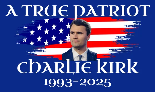 Charlie Kirk Patriot  Flag