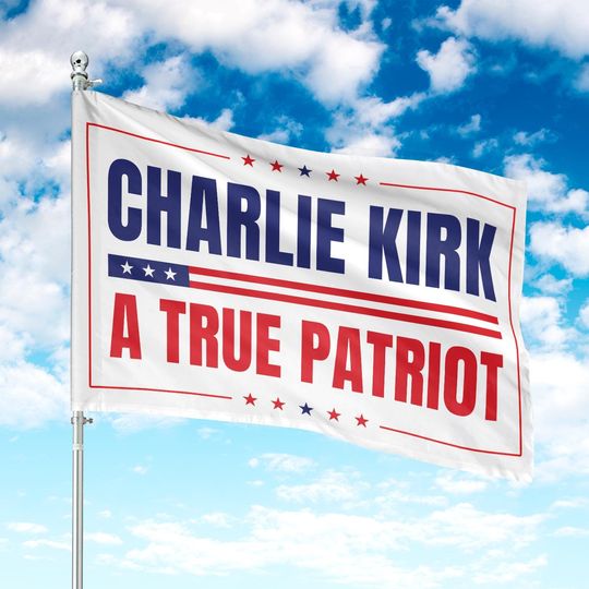 Charlie Kirk House Flag - Patriot Flag for Home & Living