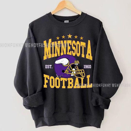 Discover Minnesota Football Team Sweatshirt, Vintage Football Sweatshirt, Game Day Sweatshirt