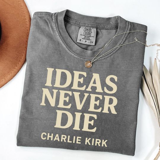 Discover Ideas Never Die Charlie Kirk ,  Vintage College Political Shirt, C,  Free Speech Support Tee, America Freedom
