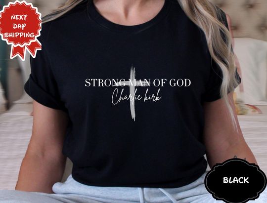 Discover Charlie Kirk Shirt Christian Faith Shirt For Men Conservative Tee Activist Attack Tee Man Of God Shirt