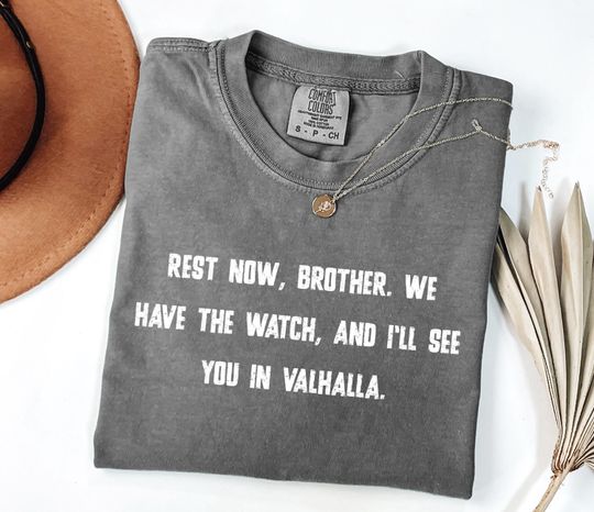 Discover Rest Now Brother We Have the Watch and Ill See You in Valhalla, Charlie Kirk T-Shirt, Patriotic American RIP Charlie Kirk