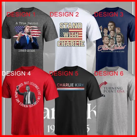 Discover HOT Charlie Kirk Turning Point USA, Charlie Kirk Tribute 2025 T-Shirt orr Hoodie