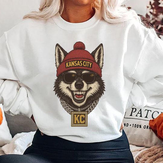 Discover Kansas City Wolf FootballSweatshirt, Football Fan Gift, Game Day Shirt, Kansas City Sweatshirt,Vintage Style Kansas City