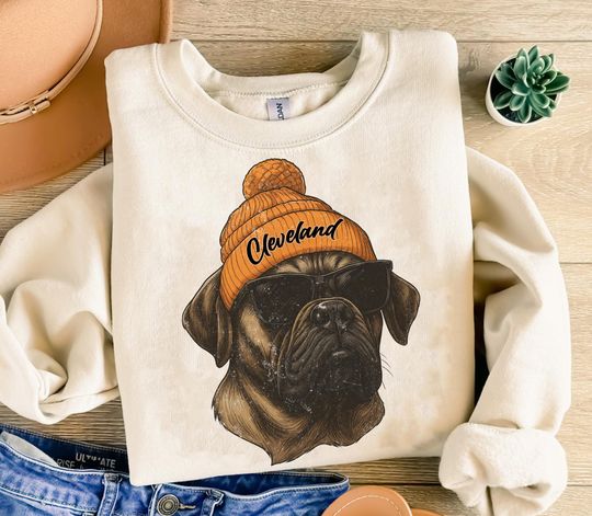 Discover Vintage Cleveland Football Team Sweatshirt, Gift For Football Fan Sport