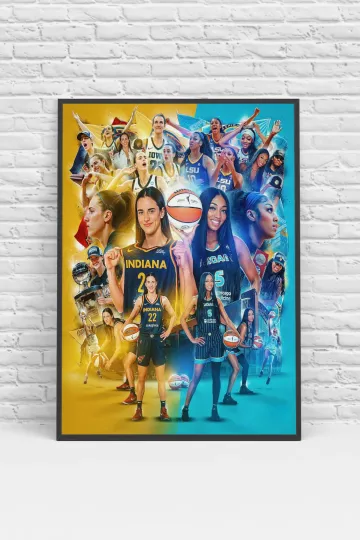 Discover Caitlin Clark Angel Reese WNBA Poster Print - No Frame