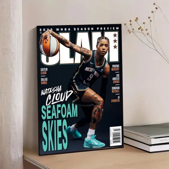 Natasha Cloud Seafoam Skies 2025 WNBA Season Slam 256 Poster