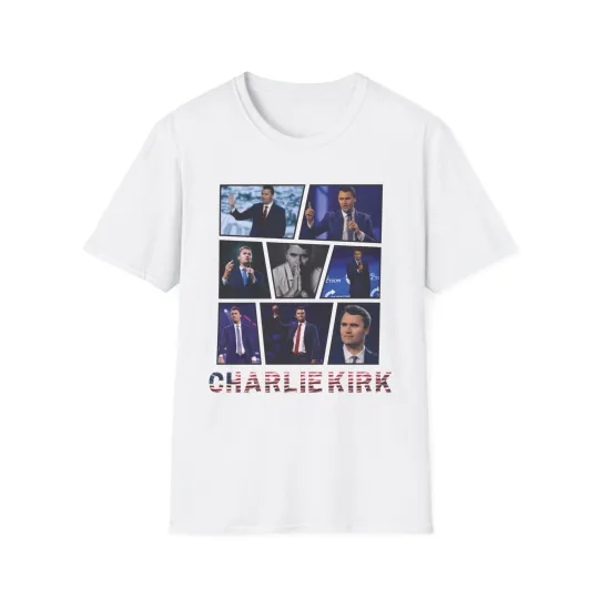 Discover Charlie Kirk Shirt, America True Patriot, Memorial, Rest In Peace, Portrait