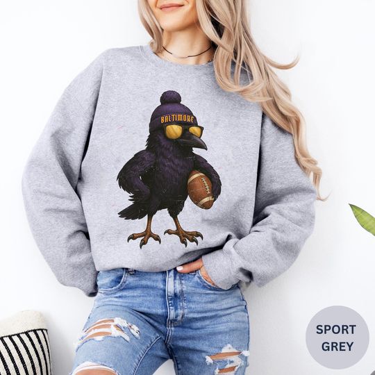 Discover Vintage Baltimore Football Team Sweatshirt, Gift For Football Fan Sport