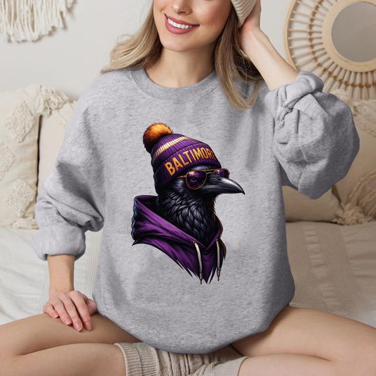 Discover Vintage Baltimore Football Team Sweatshirt, Gift For Football Fan Sport