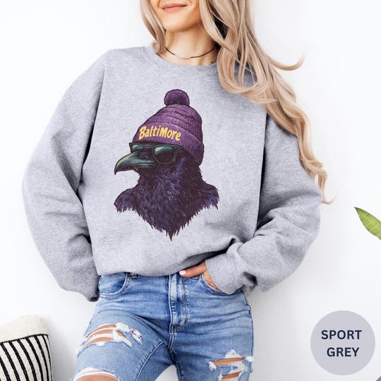 Discover Vintage Baltimore Football Team Sweatshirt, Gift For Football Fan Sport