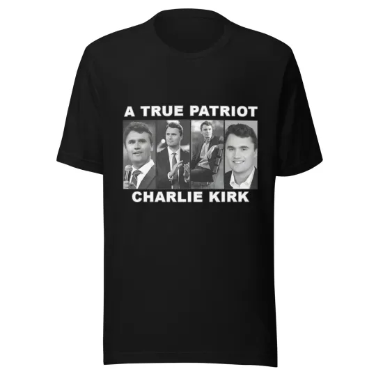 Discover Charlie Kirk Shirts, A True Patriot RIP Memorial Unisex T-Shirt