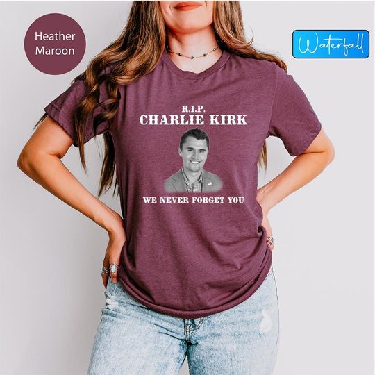 Discover Rip Charlie Kirk, Political Awareness, Patriot Tribute Tee, Charlie's Idea Lives On Shirt, Free Speech Shirt, Charlie Kirk Quote Shirt