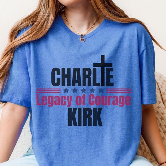 Discover Justice For Charlie Kirk T Shirt Conservative Graphic Tee Pro Freedom Apparel Mens Womens Gift Casual Everyday Outfit Political Statement
