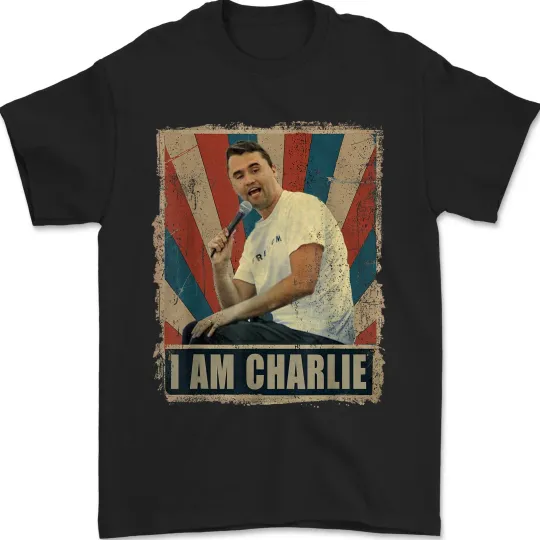 Discover I Am Charlie Memorial T-Shirt RIP Tribute Patriot 1993-2025