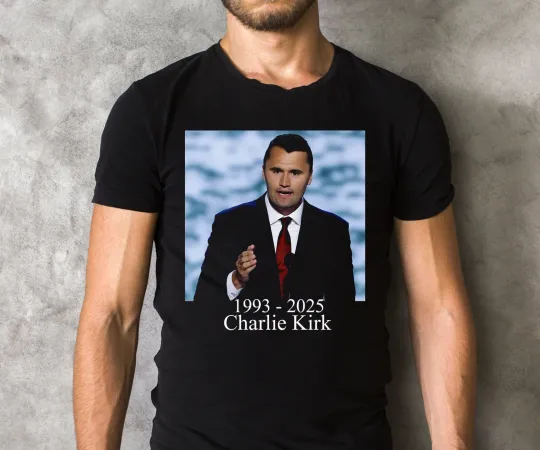 Discover Charlie Kirk Freedom Memorial T Shirt