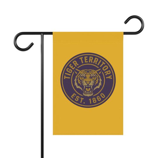 LSU Garden Flag, Louisiana State University Yard Banner, College Football Fan Decor