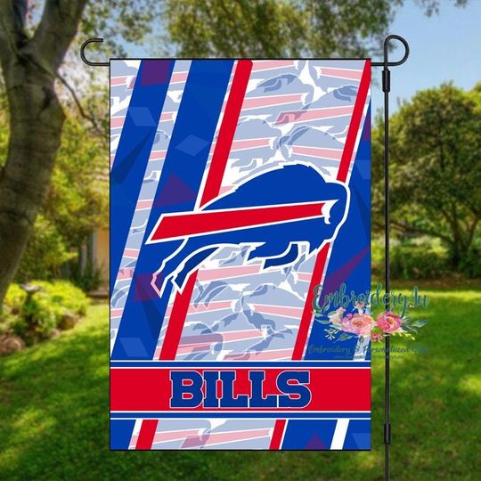Buffalo Bills Football Garden Flag, Yard Flag, Decor, Outdoor Gift