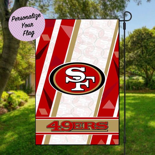 SF 49ers Garden Flag – Football Fan Decor