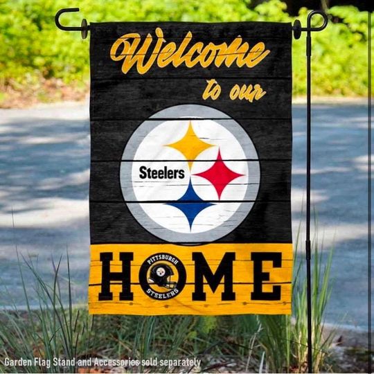 Discover football Pittsburgh Steeler Officially Licensed 12"x18" Garden Flag