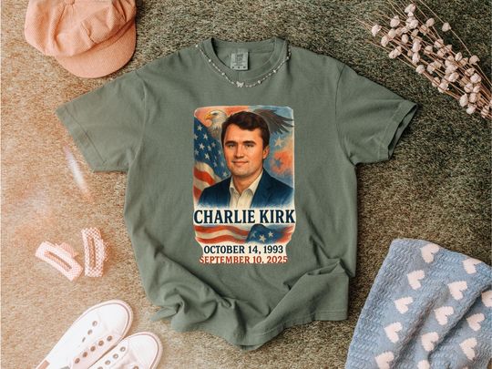 Pray For Charlie Kirk T-Shirt: Turning Point USA Apparel