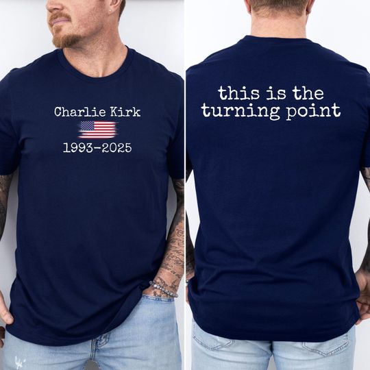 Charlie Kirk Turning Point Tshirt, Justice for Charlie Kirk, Freedom Charlie Kirk Shirt, Patriot Shirt, Republican Tshirt