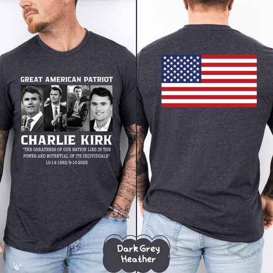 Charlie Kirk Shirt, Charlie Kirk, Charlie Kirk Memorial, Prayers Up for Charlie, Justice Shirt, Political Shirt, Justice for Charlie Kirk