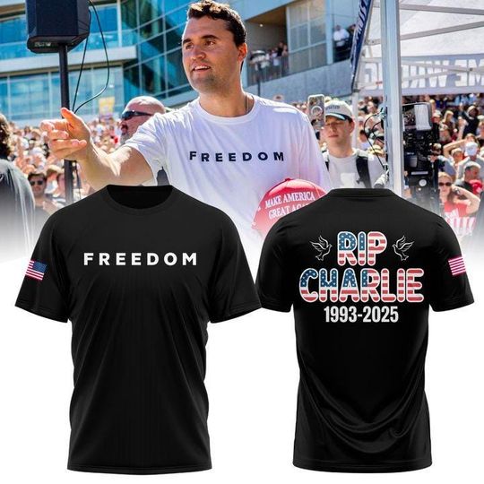 RIP Charlie Kirk FREEDOM 1993-2025 Classic T-Shirt Gift For Maga Supporters
