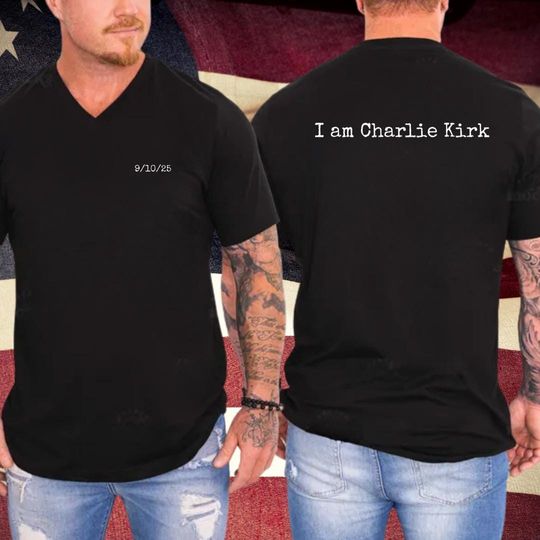Charlie Kirk Shirt, I am Charlie Kirk, Charlie Kirk Memorial Shirt, Christian Tee, 9/10/25, Memorial, Justice, MAGA, Patriot
