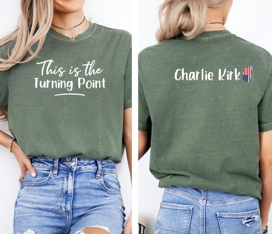 Comfort Colors Charlie Kirk Shirt, Turning Point USA Shirt, Conservative Political Shirt, Political Statement Tee, Patriotic Protest Top