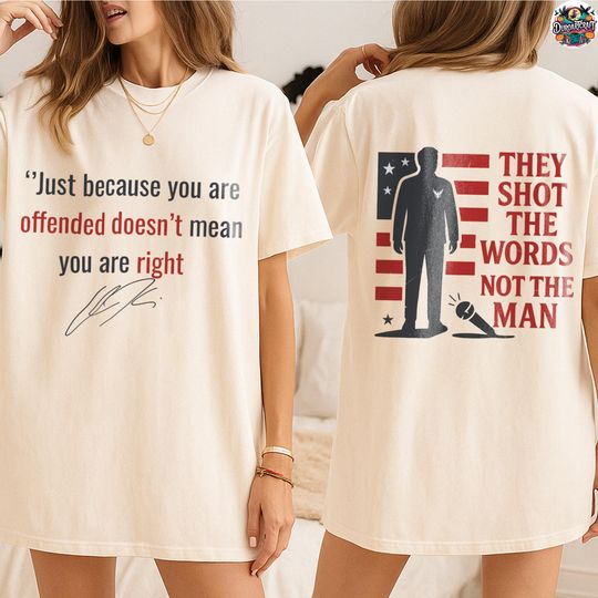 Comfort Colors Charlie Kirk Shirt, Human Rights Shirt, Charlie Kirk Memorial Shirt, Free Speech Shirt, Charlie Kirk Quote Shirt