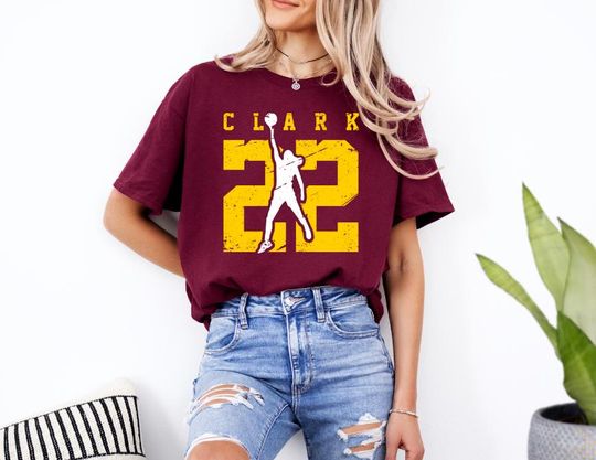 Discover Indiana Women's Basketball T-Shirt: Clark #22 Jersey - Unisex Fan Apparel