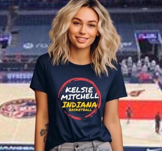 Kelsie Mitchell Indiana Fever Jersey Tee, WNBA Fan Shirt, Unisex Short Sleeve Top, Basketball Apparel, Sports Fan Gift, Caitlin Clark shirt