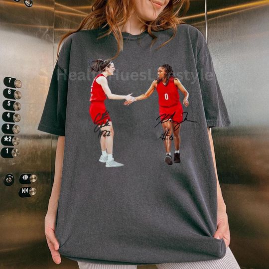 Discover Vintage Caitlin Clark x Kelsey Mitchell Comfort Colors Shirt, Sport Tee Fan