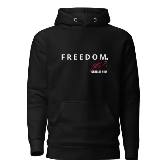 Fight For Freedom Charlie Kirk 1993-2025  Tribute Hoodie