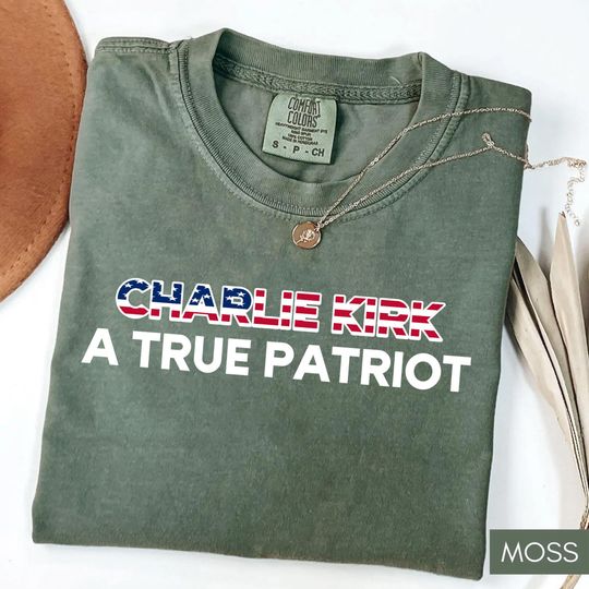 Discover Comfort Colors Rest in peace Charlie Kirk Tshirt,  Patriotic Charlie Kirk T-Shirt