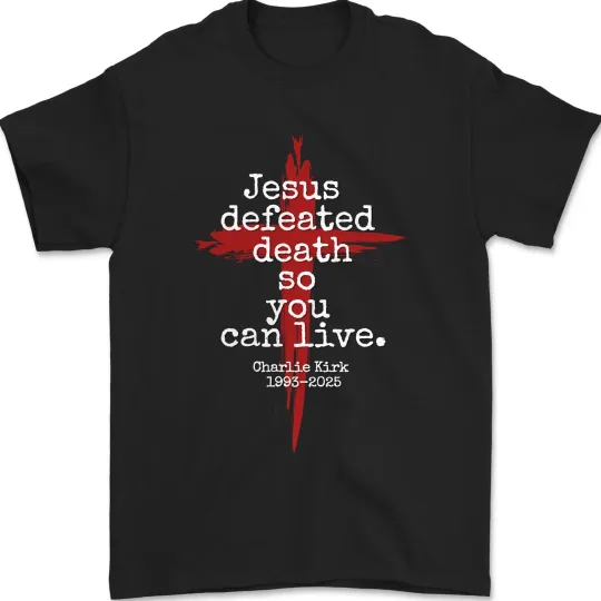 Discover Charlie Kirk Memorial T Shirt Rest In Peace RIP Conservative Tee Tribute MAGA