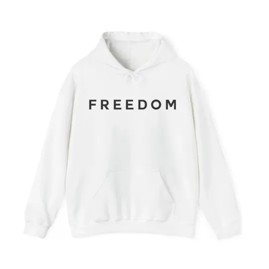 Charlie Kirk Freedom Hoodie White Turning Point USA MAGA 47