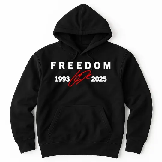 Discover Freedom Red Signature 1993-2025 Charlie Kirk Tribute Faith Christian Truth Rest