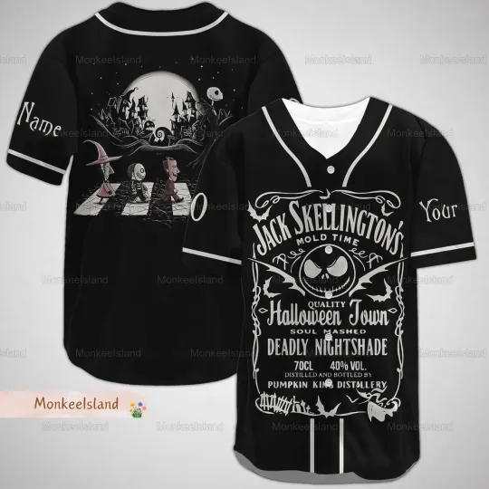 Discover Halloween Baseball Jersey Jack Skellington Nightmare Before Christmas