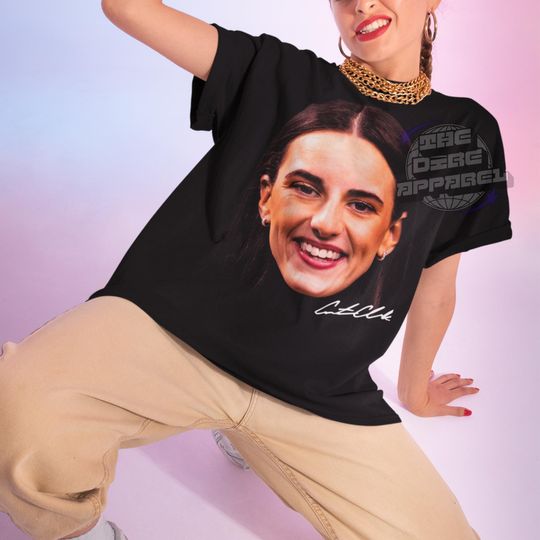 Caitlin Clark Big Face T-Shirt Indiana Fever WNBA Apparel
